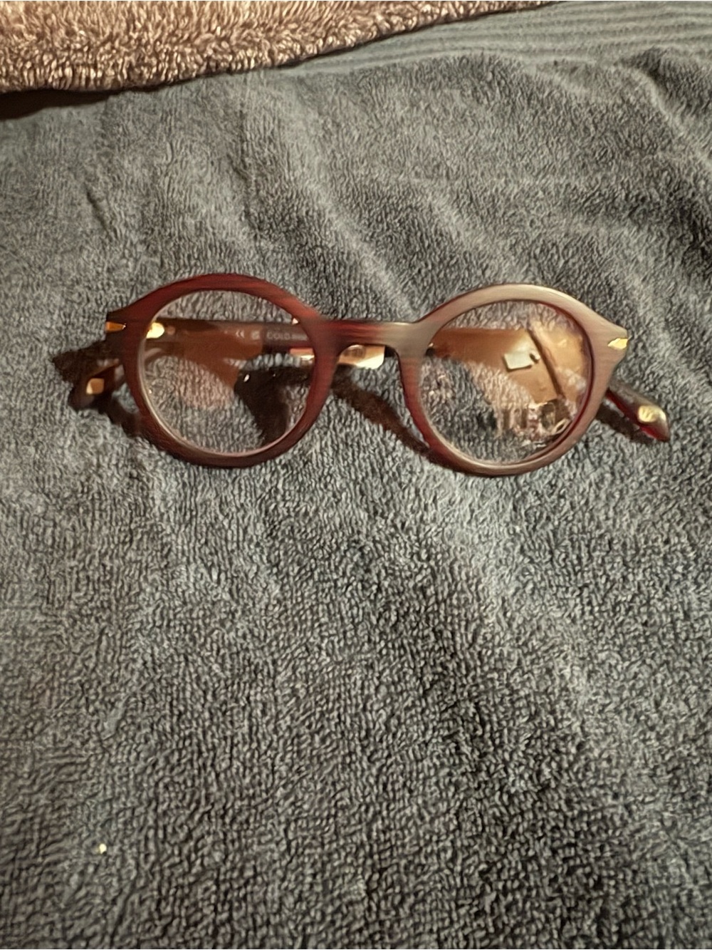 Women's Glasses Temple Arm in Dark Burgundy - Unknown Brand